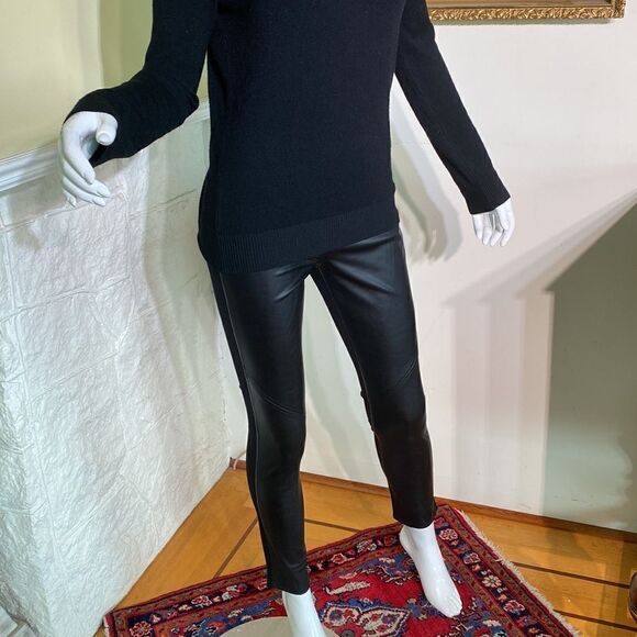 Sam Edelman Faux Leather & Knit Leggings - Picture 11 of 12